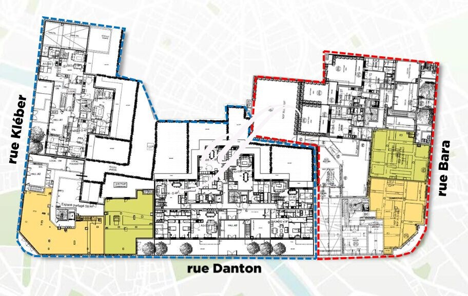 Retail in Levallois-Perret to rent - Site Plan - Image 1 of 2
