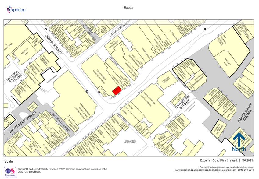 223-226 High St, Exeter for rent - Goad Map - Image 2 of 2