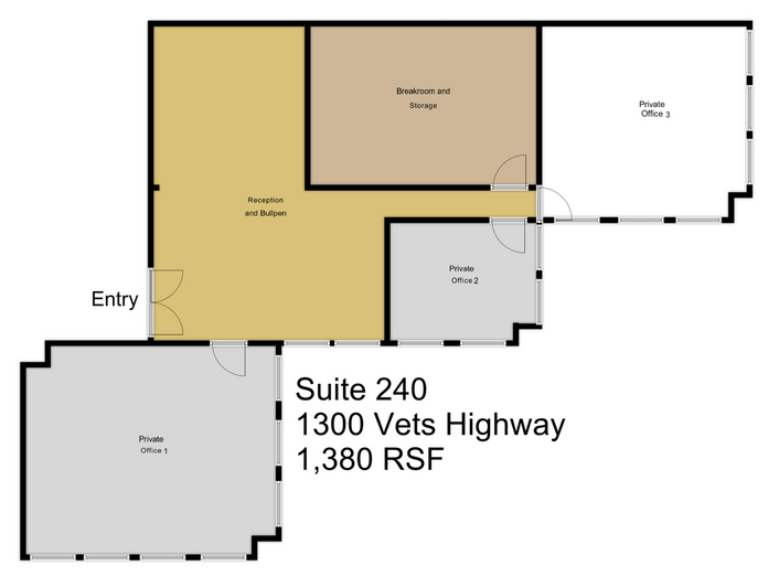 1300 Veterans Memorial Hwy, Hauppauge, NY for rent - Floor Plan - Image 3 of 7