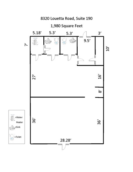 8320 Louetta Rd, Spring, TX for rent - Floor Plan - Image 3 of 4