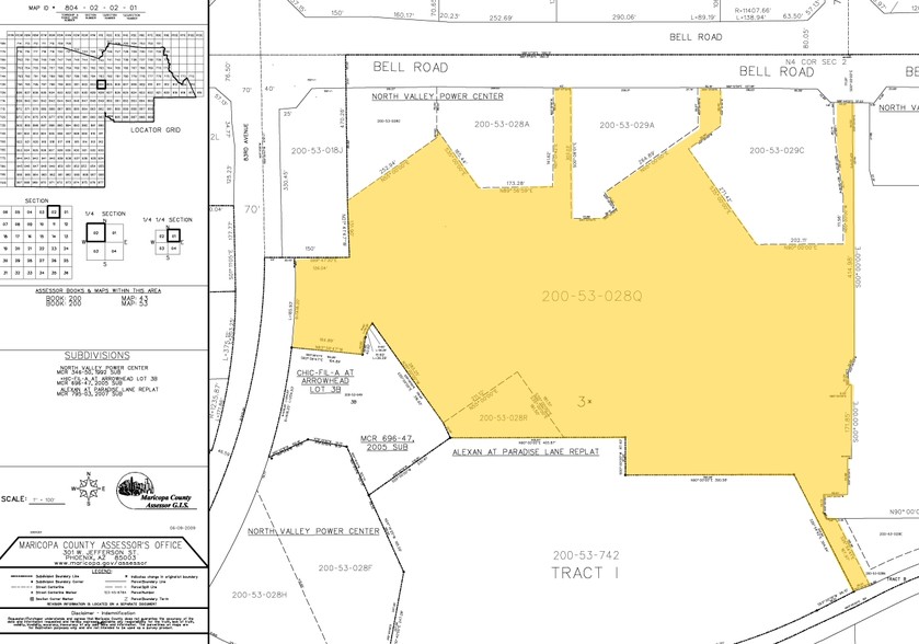 8155-8235 W Bell Rd, Peoria, AZ for sale - Plat Map - Image 1 of 1