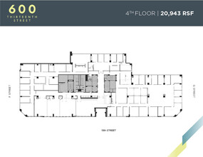 600 13th St NW, Washington, DC for rent Floor Plan- Image 2 of 10