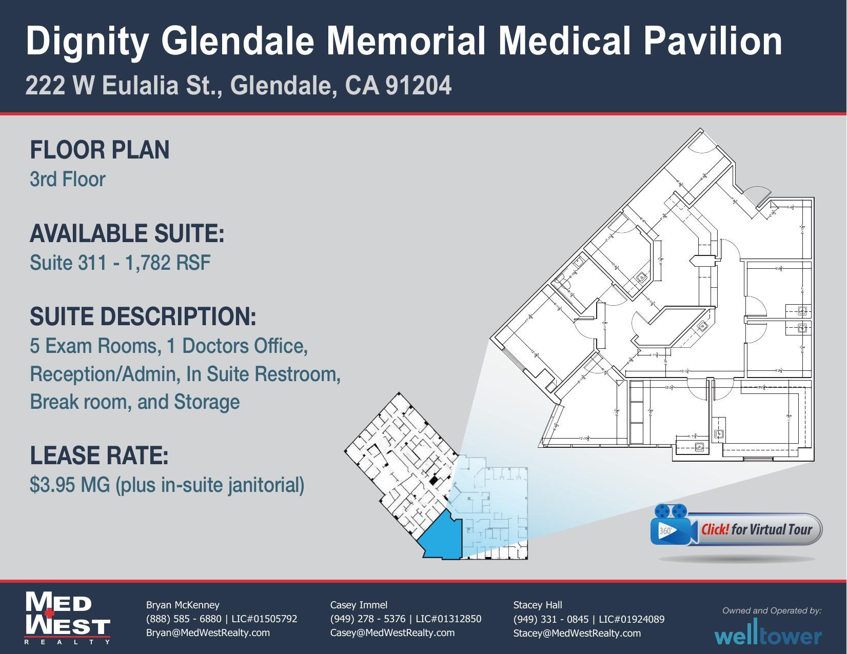 222 W Eulalia St, Glendale, CA for rent Floor Plan- Image 1 of 1