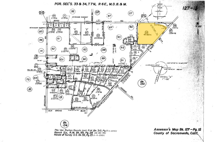 9290 Grantline Rd, Elk Grove, CA for sale - Plat Map - Image 1 of 1