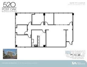 520 Post Oak Blvd, Houston, TX to rent Floor Plan- Image 1 of 1