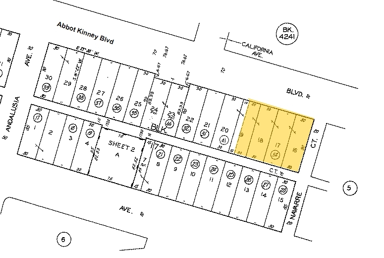 1410 Abbot Kinney Blvd, Venice, CA for rent - Plat Map - Image 2 of 12