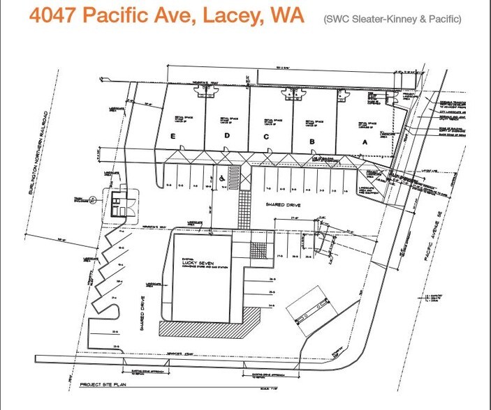 4047 Pacific Ave SE, Lacey, WA for rent - Site Plan - Image 2 of 2