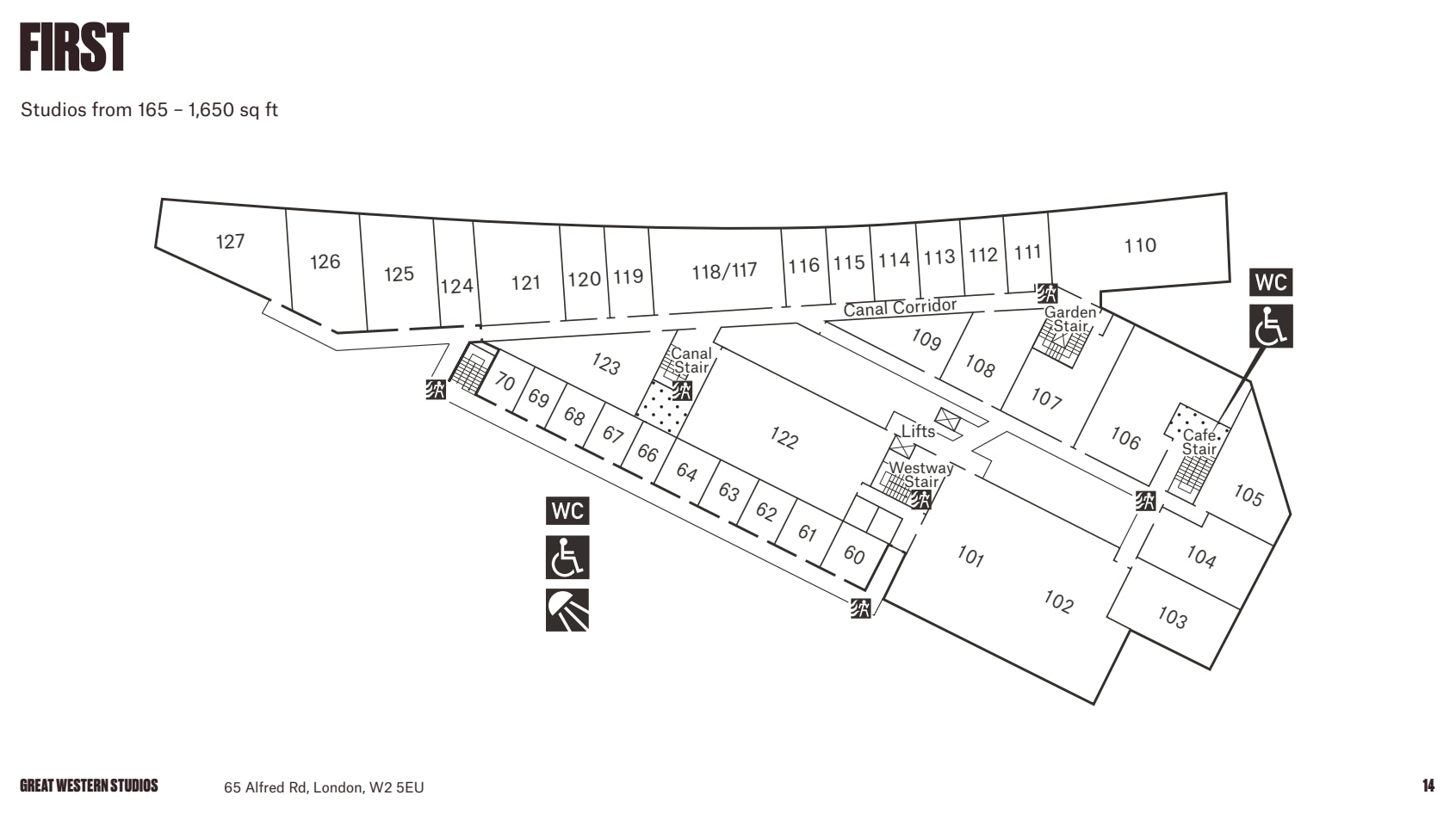 65 Alfred Rd, London to rent Floor Plan- Image 1 of 1