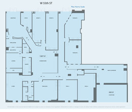 400 W 55th St, New York, NY for rent Floor Plan- Image 1 of 2