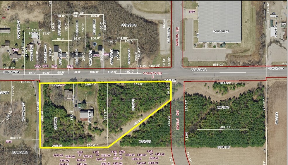 County Road II, Neenah, WI for sale - Site Plan - Image 1 of 1