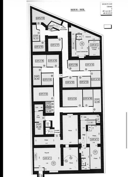 Retail in Paris to rent - Floor Plan - Image 2 of 6