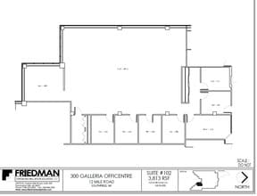 300 Galleria Officentre, Southfield, MI to rent Floor Plan- Image 1 of 3