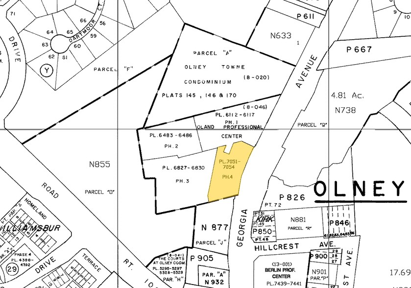 3401-3403 Olandwood Ct, Olney, MD for rent - Plat Map - Image 2 of 5