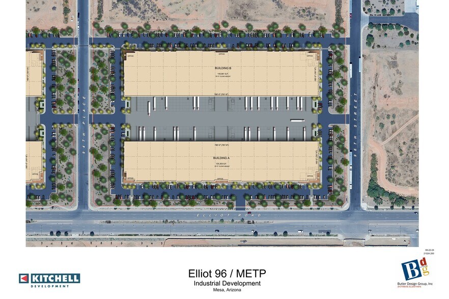 NWC Elliot Rd & 96th St, Mesa, AZ for rent - Site Plan - Image 2 of 2