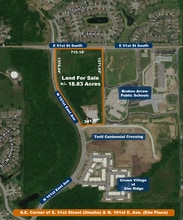 E 51ST St, Broken Arrow, OK - AERIAL map view - Image1