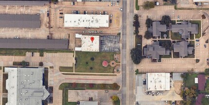 411 N Main St, Euless, TX - aerial  map view