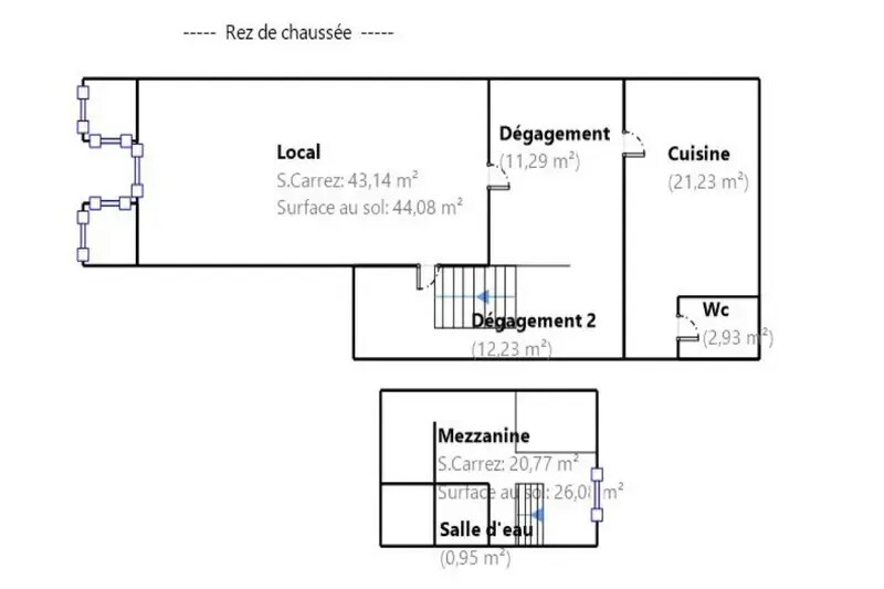 Retail in Marseille to rent Floor Plan- Image 1 of 1