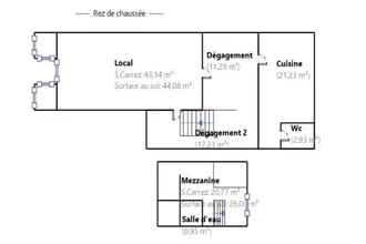 Retail in Marseille to rent Floor Plan- Image 1 of 1