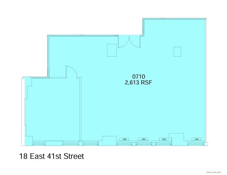18 E 41st St, New York, NY to rent Floor Plan- Image 1 of 3