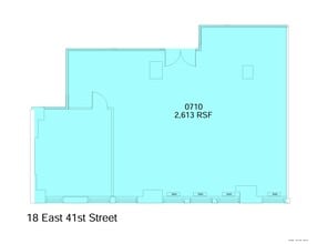 18 E 41st St, New York, NY to rent Floor Plan- Image 1 of 3