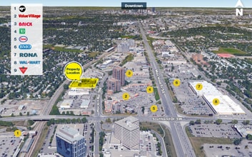 9705 Horton Rd SW, Calgary, AB - AERIAL  map view