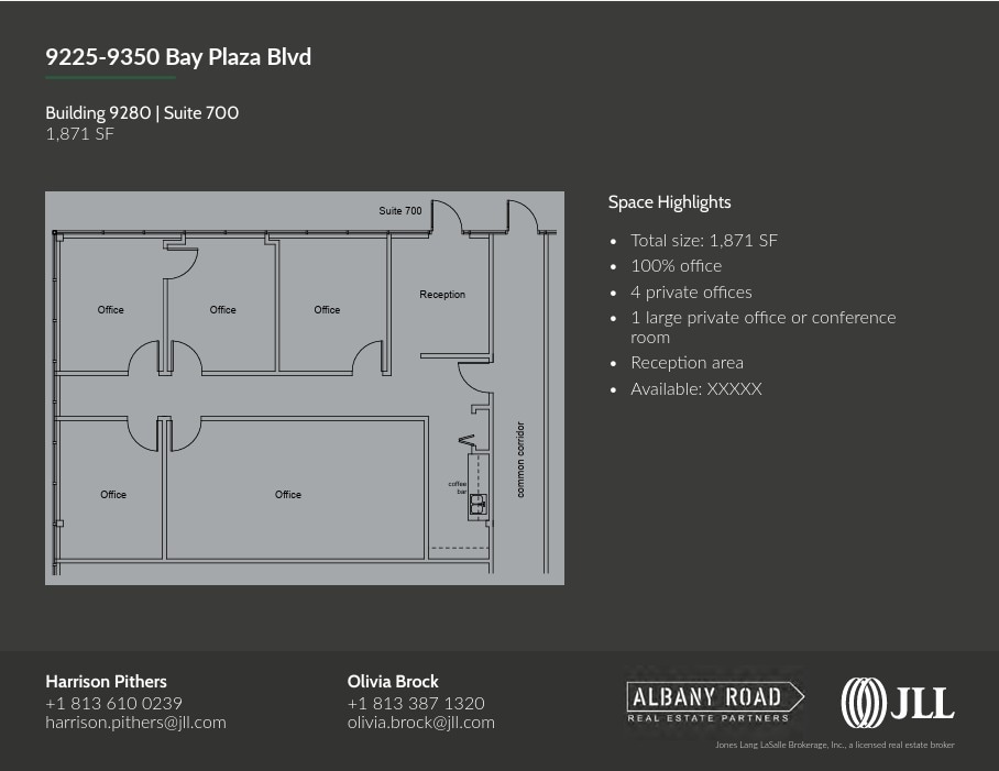 9280 Bay Plaza Blvd, Tampa, FL to rent Floor Plan- Image 1 of 1