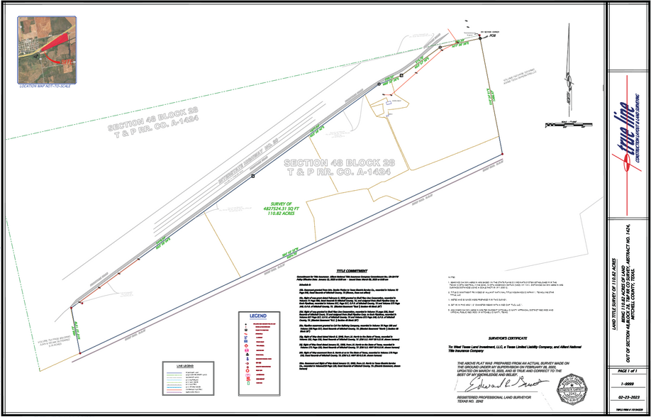 7799 W Interstate 20, Westbrook, TX for sale - Plat Map - Image 2 of 3