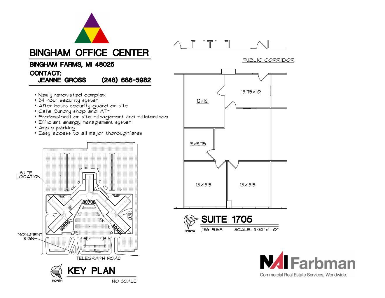 30600-30700 - 30800 Telegraph Rd, Bingham Farms, MI to rent Floor Plan- Image 1 of 1