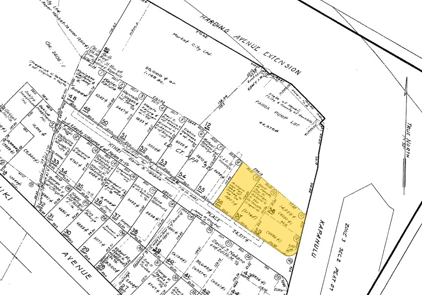 1038 Kapahulu Ave, Honolulu, HI for sale - Plat Map - Image 1 of 1