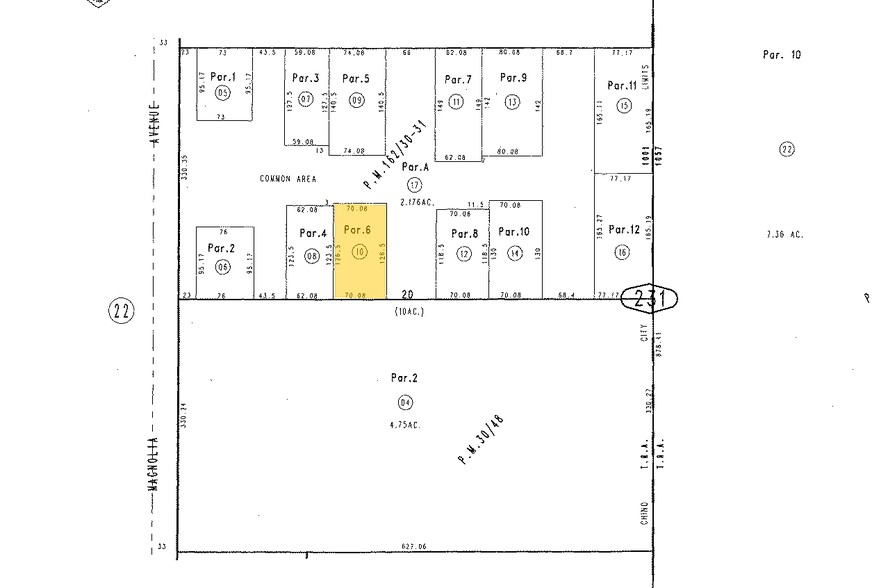 13933 Magnolia Ave, Chino, CA for rent - Plat Map - Image 3 of 3