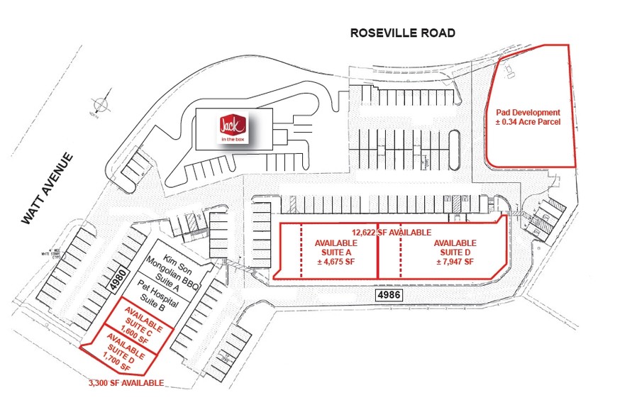 Roseville Rd, North Highlands, CA for sale - Site Plan - Image 3 of 5