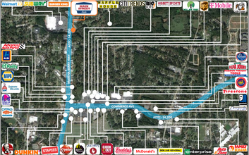 808 New Franklin Rd, Lagrange, GA - aerial  map view