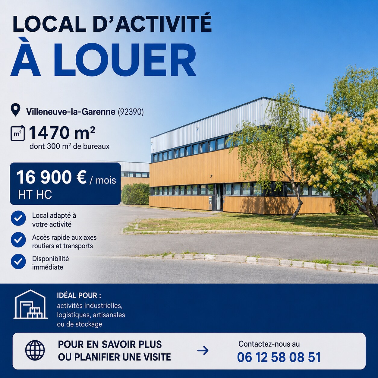 44-46 Avenue Du 8 Mai 1945, Villeneuve-la-Garenne to rent Building Photo- Image 1 of 7