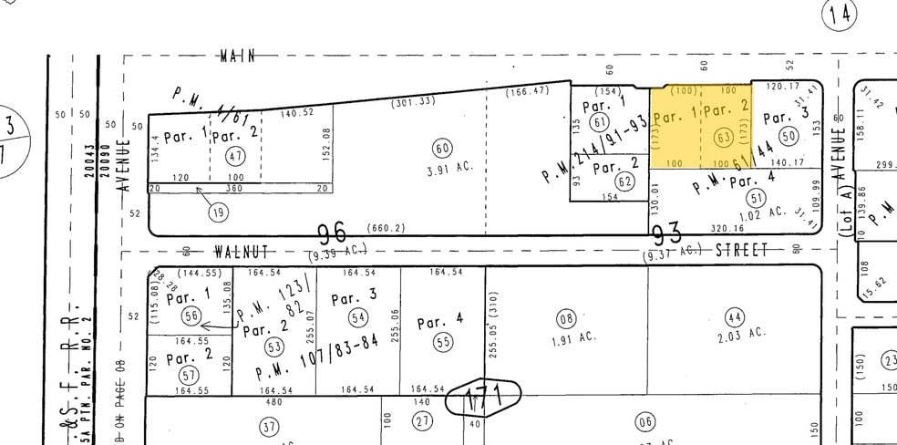 Main St, Hesperia, CA for sale - Plat Map - Image 3 of 3