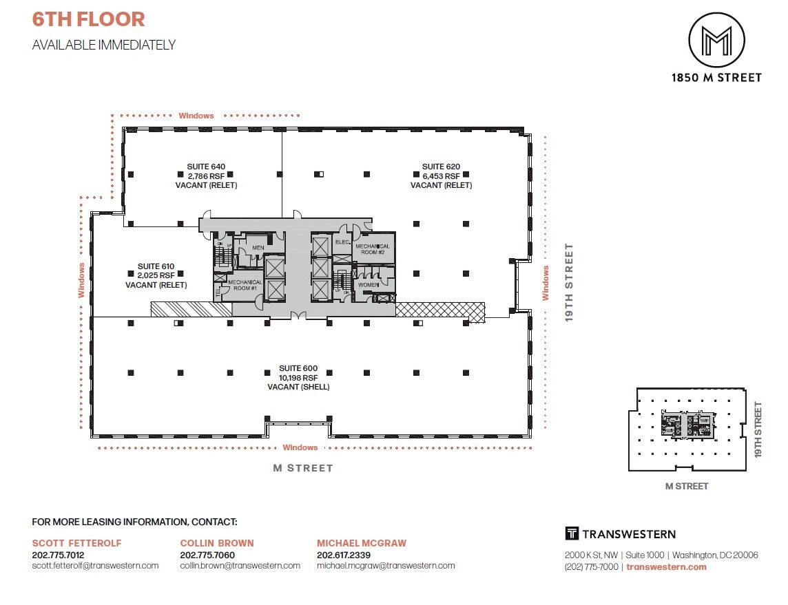 1850 M St NW, Washington, DC to rent Floor Plan- Image 1 of 2