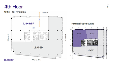 3901 N Fairfax Dr, Arlington, VA for rent Floor Plan- Image 1 of 4