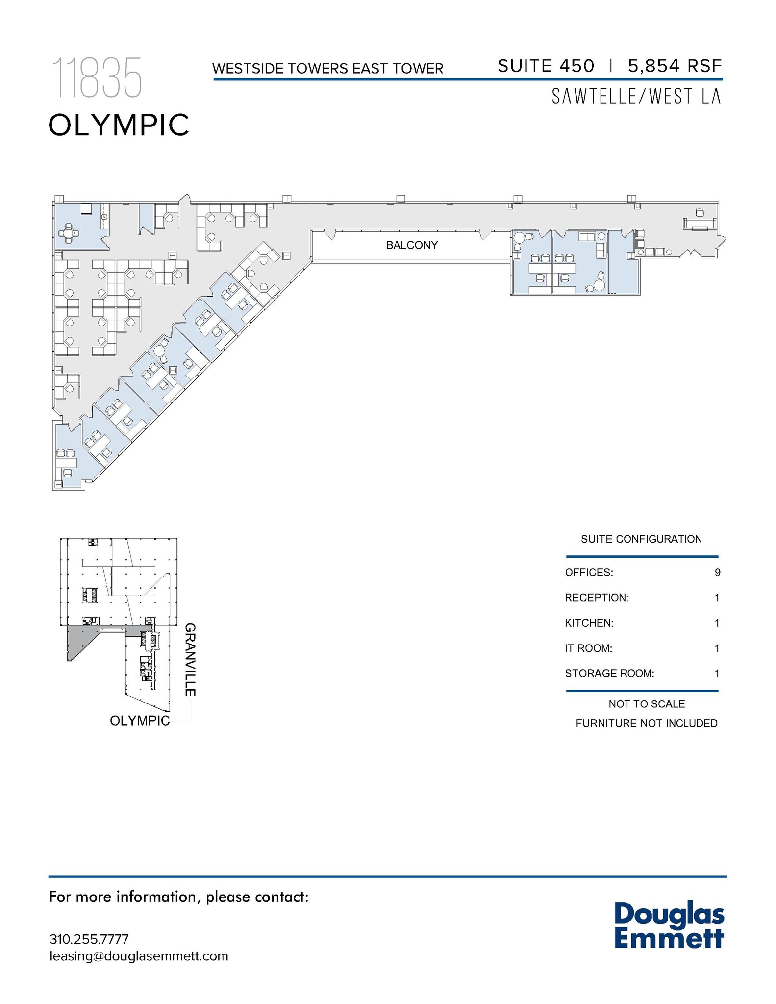 11845 W Olympic Blvd, Los Angeles, CA to rent Floor Plan- Image 1 of 1