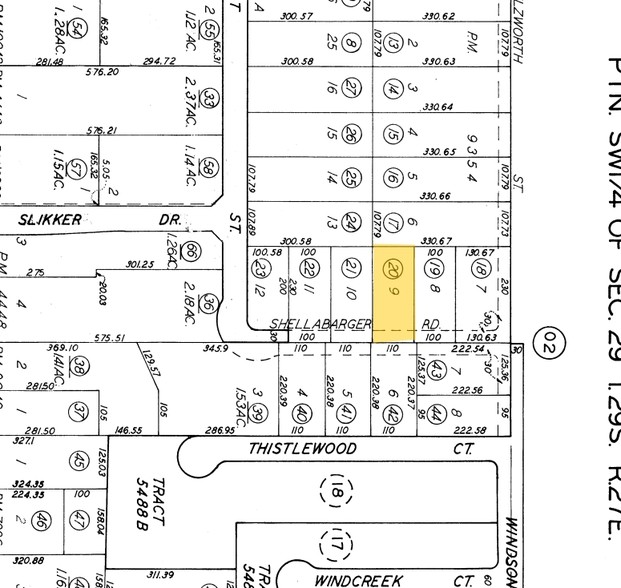 9352-9356 Shellabarger Rd, Bakersfield, CA for rent - Plat Map - Image 2 of 3