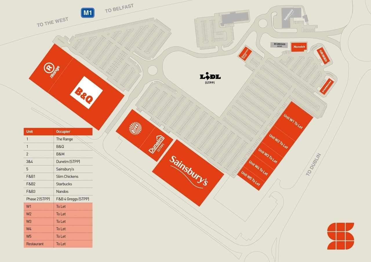 Sprucefield Retail Park, Lambeg to rent Site Plan- Image 1 of 1