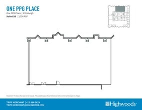 1 PPG Pl, Pittsburgh, PA for rent Site Plan- Image 1 of 1