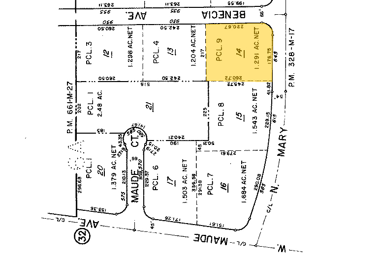 645 N Mary Ave, Sunnyvale, CA for rent - Plat Map - Image 2 of 4