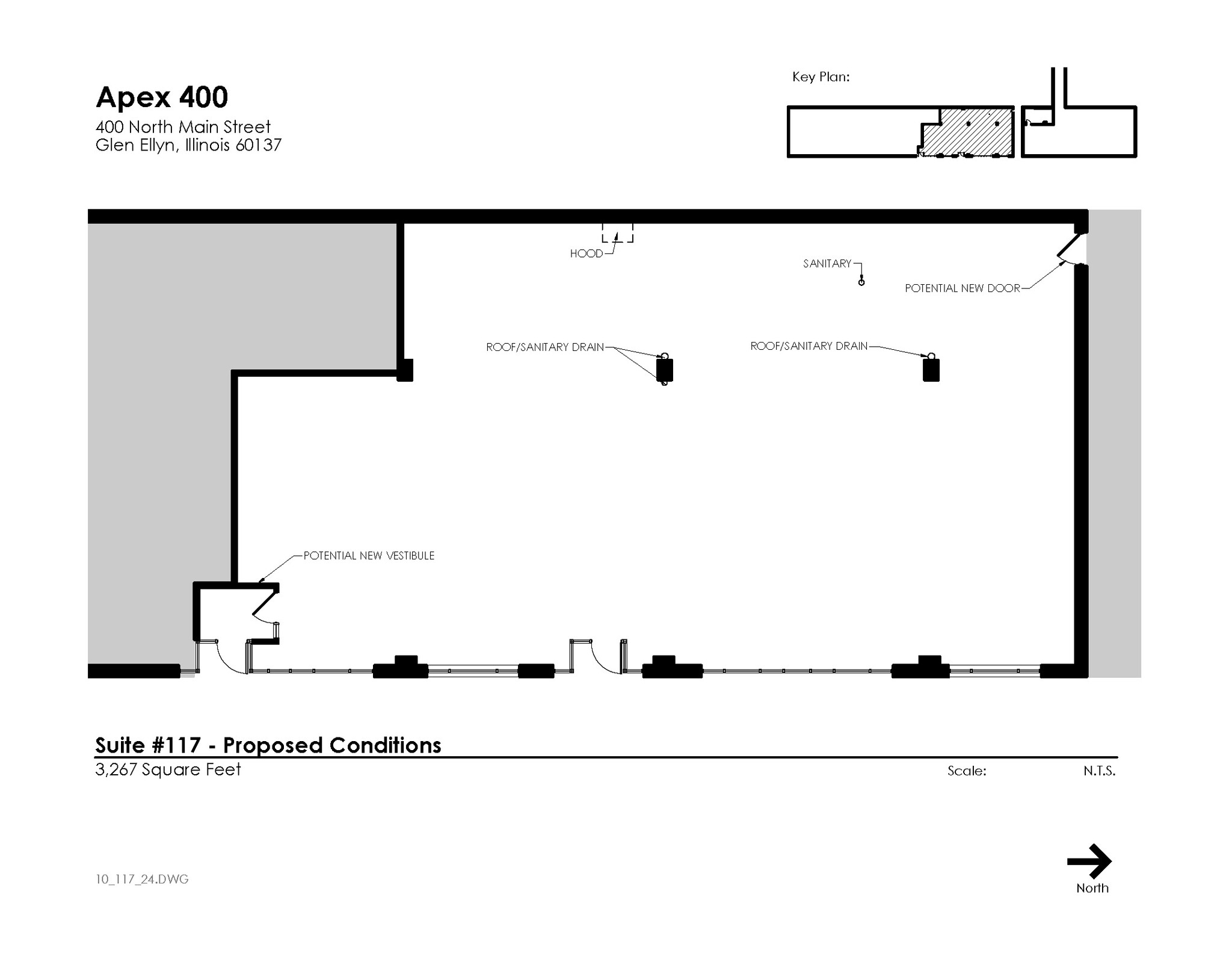 400 N Main St, Glen Ellyn, IL to rent Floor Plan- Image 1 of 1