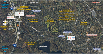 8638 Veterans Hwy, Millersville, MD - aerial  map view