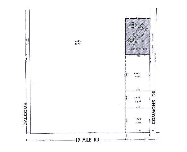 43301-43391 Commons Dr, Clinton Township, MI for rent - Plat Map - Image 2 of 2