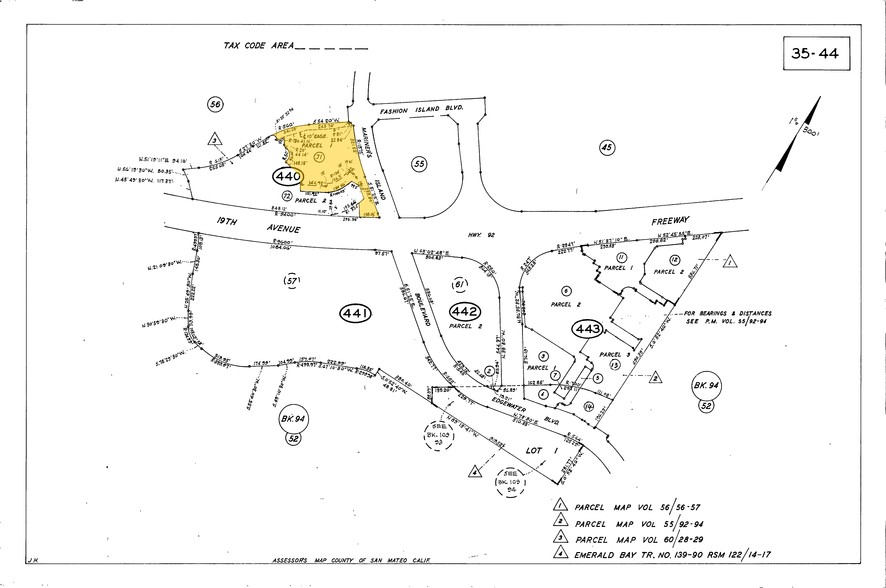 1450 Fashion Island Blvd, San Mateo, CA for rent - Plat Map - Image 2 of 5