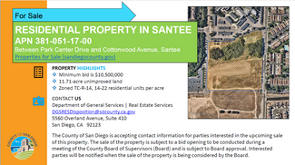 More details for Cottonwood Ave & Park Center Dr, Santee, CA - Land for Sale