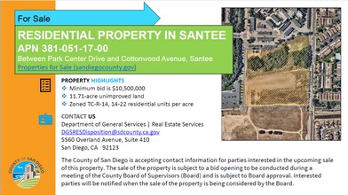 Cottonwood Ave & Park Center Dr, Santee, CA for sale Other- Image 1 of 3