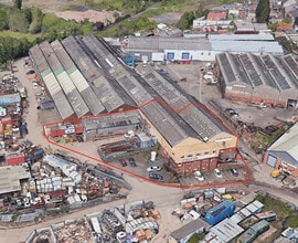 Dudley Central-Trading Est Shaw Rd, Dudley to rent Aerial- Image 1 of 9