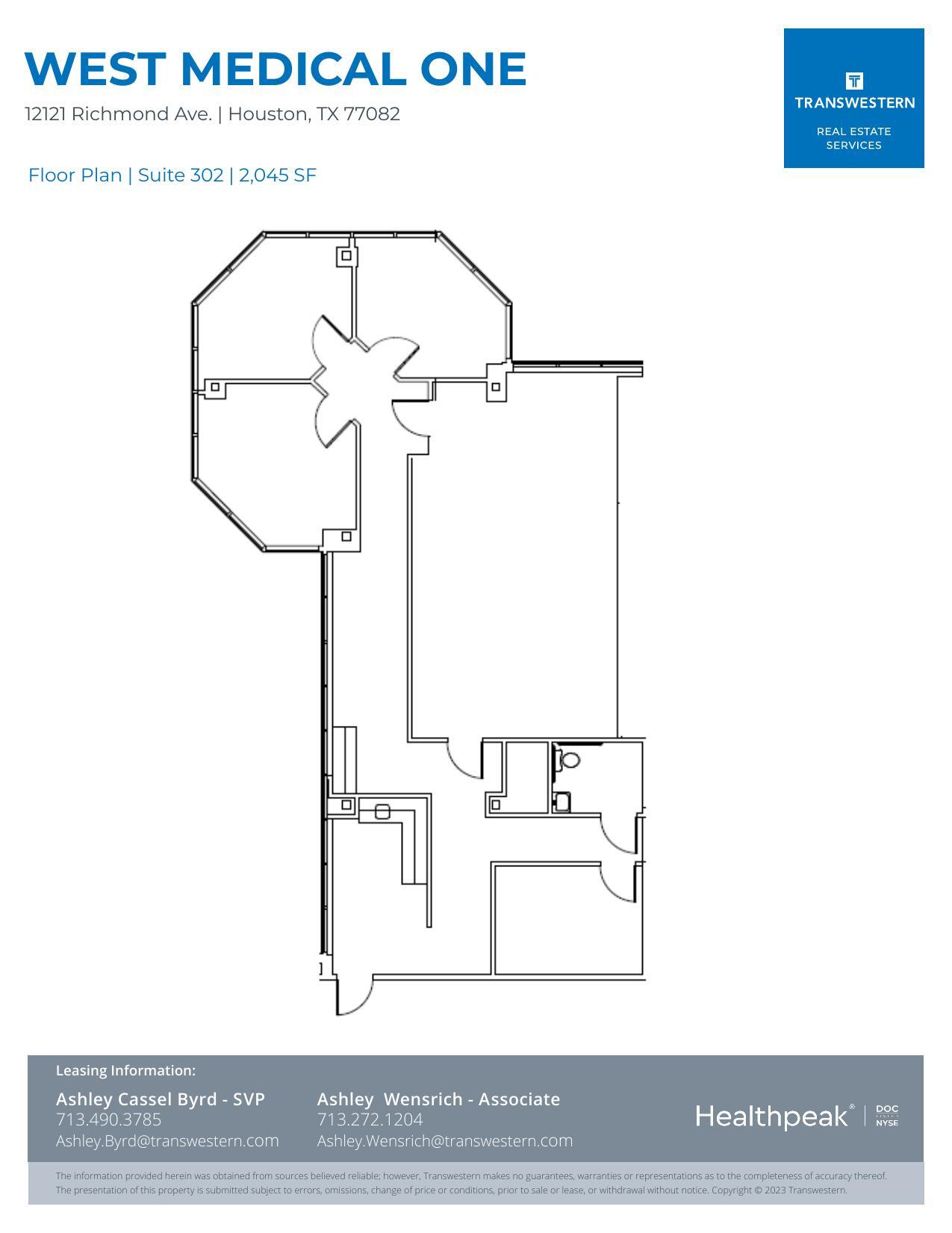 12121 Richmond Ave, Houston, TX to rent Floor Plan- Image 1 of 2