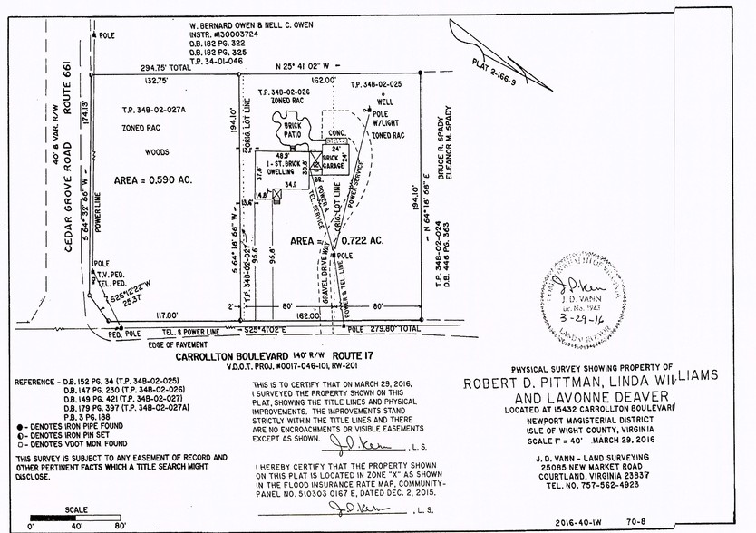 15432 Carrollton Blvd, Carrollton, VA for rent - Plat Map - Image 1 of 16